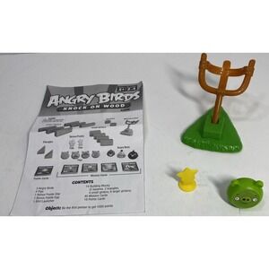 Angry Birds Knock on Wood Game(2010) Replacement Parts-Pig, Star, Launcher, Manu